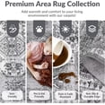 thumbnail image 4 of CAROMIO 8' x 10' Area Rug for Living Room Boho Vintage Rug Non Slip Throw Rugs Floral Bedroom Rug, Gray, 4 of 5