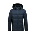 thumbnail image 3 of Miqool Mens Puffer Jacket Fleece Lined Water Resistant Hooded Full Zip Mid-Weight Warm Insulated Winter Coat, 3 of 4