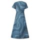 thumbnail image 4 of ICHUANYI Clearance Summer Dresses For Women Floral Printing Short Sleeve V Neck Dress Pleated Flowy Dresses(Light Blue, XL) ICHUANYI WER2023080912922, 4 of 5