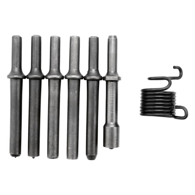 7 Piezas Kit De Herramientas Martillo De Remache De Aire Neumatico De Suavidad Carga Pesada Grande