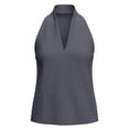 thumbnail image 5 of GUACER Womens Halter V-Neck Tank Tops Casual Sleeveless Blouses for Summer Work & Weekend, 5 of 7