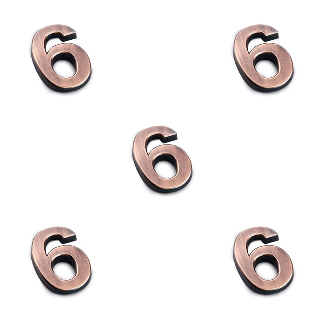 Advancent Números de casa para puerta pequeña exterior Número de signos numéricos Marca de puerta para puertas de apartamento de hotel en Type2 NO2