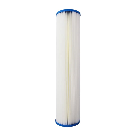 Tier1 20 Micron 20 Inch x 4.5 Inch | Pleated Polyester Whole House Sediment Water Filter Replacement Cartridge | Compatible with Pentek ECP20-20BB, Hydronix SPC-45-2020, Home Water Filter