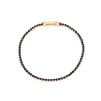 Womens Ladies Fashion Accessories Jewelry 14K Gold Plated Solid Pastel Single Row Crystal Tennis Bracelet in Montana