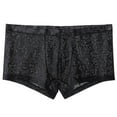 thumbnail image 2 of EchfiProm Mens Underwear Boxer Briefs Breathable Lace Comfortable Black L Underpants, 2 of 2