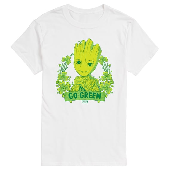Marvel Guardians of the Galaxy - Groot Go Green St. Patrick's Day - Men's Short Sleeve Graphic T-Shirt