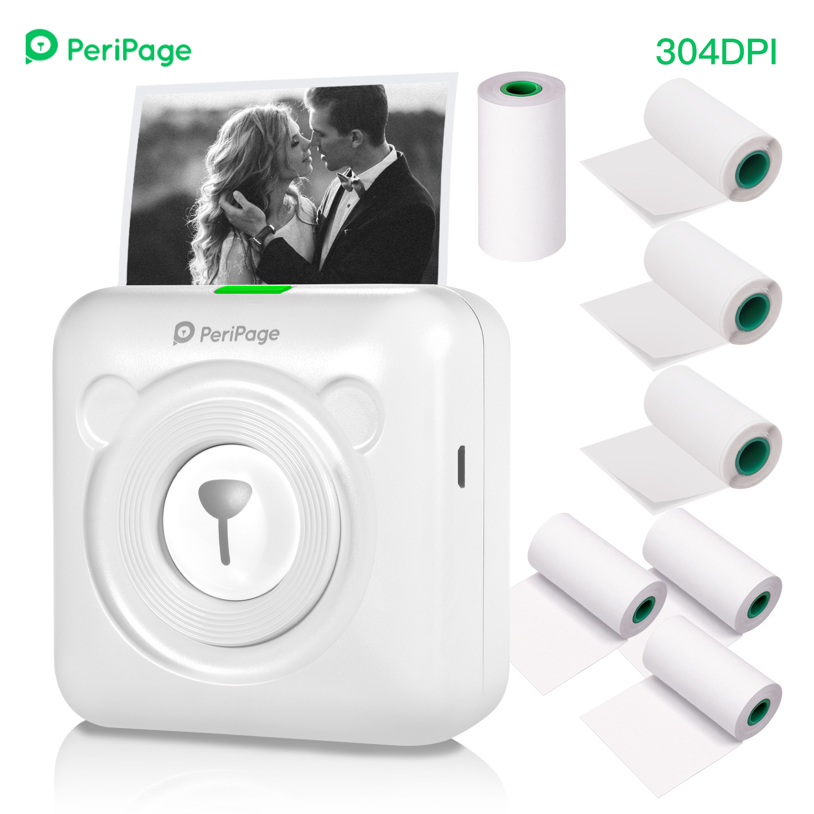 PeriPage A6 Mini Printer 304DPI Wireless BT Thermal Printer Picture