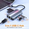 thumbnail image 4 of Hub USB C TFixol Gris, 4 of 8