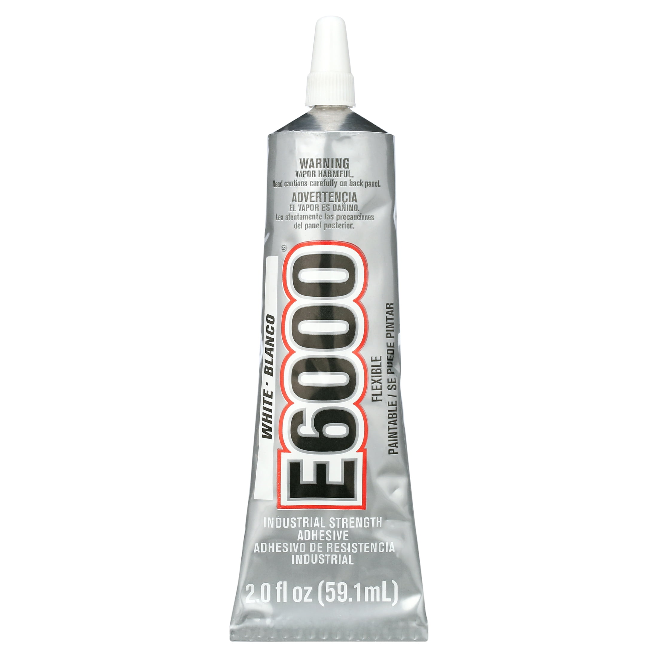 (3 pack) Eclectic E6000 Adhesive Glue, Industrial Strength, White, 237040, 2 fl. oz.