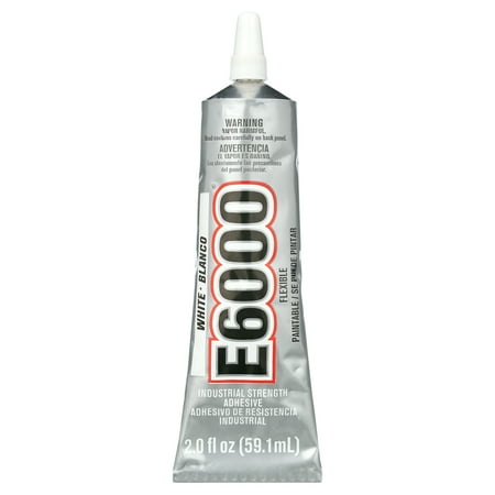 Eclectic E6000 Adhesive Glue, Industrial Strength, White, 237040, 2 fl. oz.