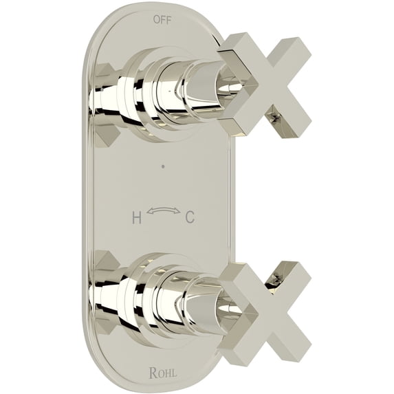 Rohl A4264xm Lombardia 5 Function Thermostatic Valve Trim Only - Nickel