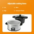 thumbnail image 5 of Toastmaster 4-Quart Digital Slow Cooker with Locking Lid, Stainless Steel, 5 of 7