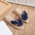 thumbnail image 2 of jiaxiM Flip Flops for Women Beach Thong Sandals for Women Wide Cushioned Outdoor Slippers for Women Non- Rubber Sole Shoes for Women for Beach, Pool, Dorm, Bathroom, Spa, Gym and Travel, 2 of 6