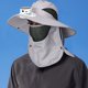 thumbnail image 5 of Mini ventilador solar con batería recargable por USB, sombrero de pescador con flujo de aire fuerte para el sol para hombre, ideal para verano, senderismo al aire libre, 5 of 6