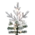 thumbnail image 2 of Vickerman 7.5' x 60" Flocked Kiana Artificial Christmas Tree, 3mm LED Color Changing Lights, 2 of 8