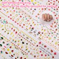 thumbnail image 5 of Pegatinas para uñas bonitas para niñas pequeñas, 15 hojas, calcomanías autoadhesivas para uñas, decoración de uñas con flores, hojas, animales, plantas y frutas para mujer, 5 of 5