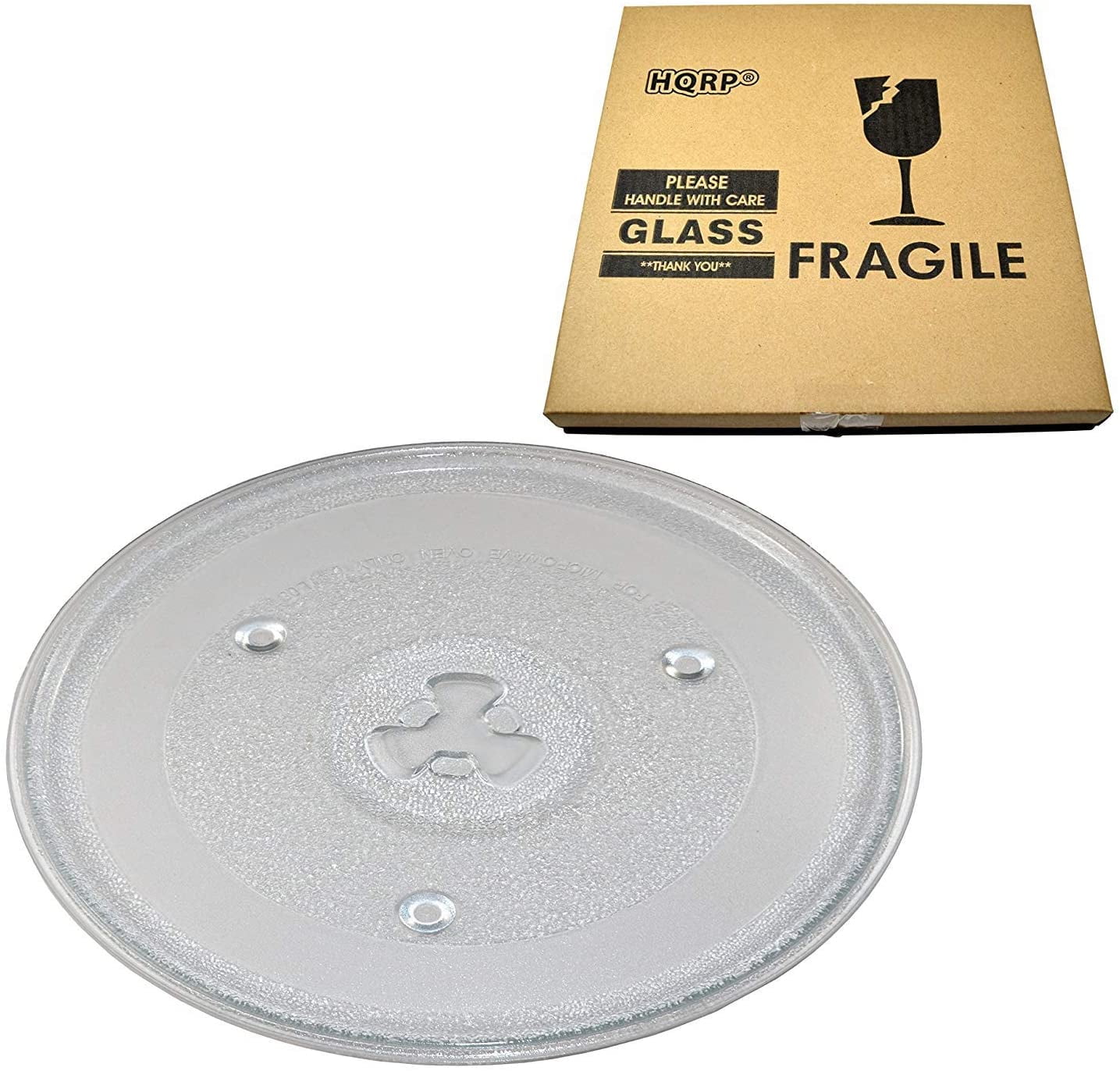 HQRP 10-inch Glass Turntable Tray for Emerson EM203600 203600 Microwave Plate 