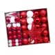 thumbnail image 5 of Adornos de bolas de Navidad Decoraciones para árboles de Navidad Adornos para árboles para festivales Rojo y blanco, 5 of 9
