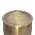 thumbnail image 6 of Simpli Home Corbin 16 inch Wide Industrial Metal Side Table in Antique Gold, Fully Assembled, 6 of 7