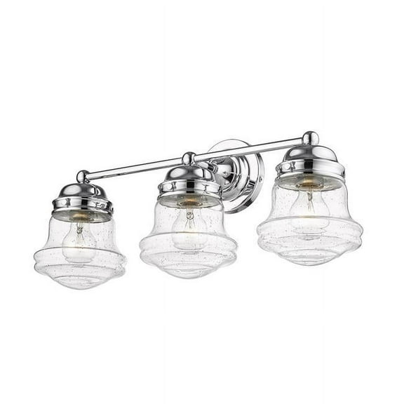 3 Light Bath Vanity In Transitional Style-9.5 Inches Tall And 22.5 Inches Wide-Chrome Finish Z-Lite 736-3V-Ch