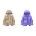 thumbnail image 1 of (2-Pack) Rinsvye Kids Lightweight Down Jacket Warm Winter Coat Pure Color Thermal Jacket Girls Short Style Quilted Outerwear, 1 of 3