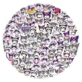 thumbnail image 3 of Sanrio-pegatinas de papel de grafiti de dibujos animados para chica, calcomanías Kawaii de Anime, melodía, Kuromi, taza de agua, cuaderno, Maleta, regalo, 60 piezas, 3 of 4