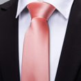 thumbnail image 4 of Corbata Barry.Wang de Satén Seda Coral Rosa 150x8.5 cm Set, 4 of 7