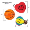thumbnail image 4 of Paquete de 24 pelotas antiestrés Amazaque 2.5 juguetes sensoriales amarillo unitalla, 4 of 5
