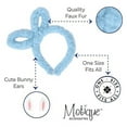thumbnail image 3 of Motique Accessories Fuzzy Headband with Side Bunny Ears-Pale Blue, 3 of 4