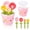 Pink, variant on Flower Measuring Spoons Set in Pot - Ceramic Baking Measuring Spoons with Holder for Dry & Wet Ingredients - Cute Flower Figurine - 1 Tbsp, 1 Tsp, 1/2 Tsp, 1/4 Tsp - Unique Gift WWSOGQH