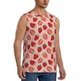 thumbnail image 2 of Daiia Strawberries Printed Men's Tank Tops,Casual Soft Sleeveless Gym Muscle Shirts Bodybuilding Tee-XX-Large, 2 of 8
