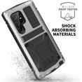 thumbnail image 3 of Funda metálica resistente a prueba de golpes para Samsung Galaxy S23 Ultra/S23+/S23 con protector de pantalla y soporte, 3 of 3