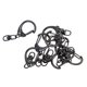 thumbnail image 1 of 10 piezas de llavero negro con cierre de langosta, aleación de zinc, gancho a presión, llavero, s, bolsa, piezas para el coche, hogar, organizac Macarena Clips de gatillo giratorios, 1 of 7