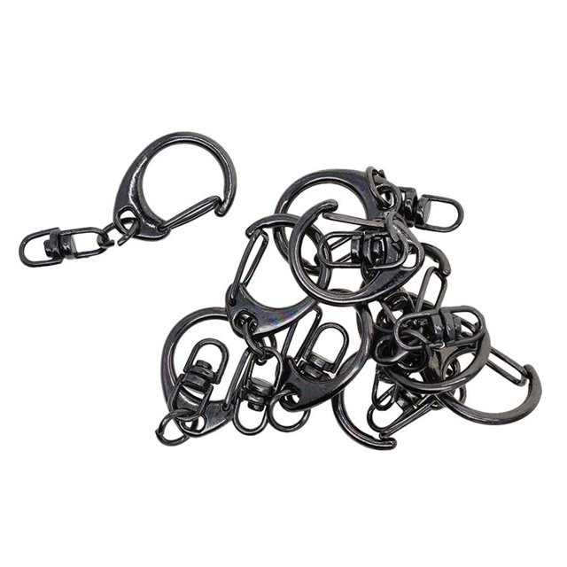 10x Clip Pivotant Porte-Clés pour Sac à Clés Porte-Clés DIY