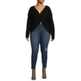 thumbnail image 3 of A3 Denim Women's Plus Destructed Skinny Jeans, Sizes 16-26, 3 of 5