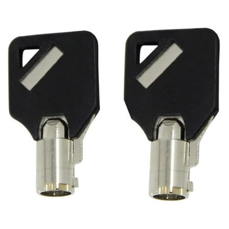 2 Compatible Homak HMC Gun Cabinet Safe Keys Cut to Your Code With Black Covers for Protex Gun Wall Safes