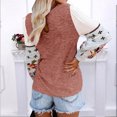 thumbnail image 4 of Blusa de manga larga a la moda para mujer, blusas con mangas con cuello redondo, camisa con estampado de gasa Fridja hj2000, 4 of 9
