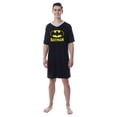 thumbnail image 6 of DC Comics Batman Mens' Bat Symbol Icon Nightgown Sleep Pajama Shirt, 6 of 6
