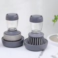 thumbnail image 3 of Soap Dispensing Palm Brush Storage Set, Kitchen Brush with Holder for Pot Pan Sink Cleaning, 10*9 cm1 Set, 3 of 4