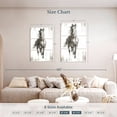 thumbnail image 4 of Elephant Stock Rustic Black Stallion I Wall Art - Vertical Multi Panel Canvas - Living Room Wall Decor - Animal Multi Panel - Black And Gray Decor By Ethan Harper - 32" x 50", 4 of 8