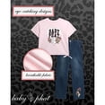 thumbnail image 2 of Baby Phat Girls Denim Pants Set Soft Crewneck Girls Shirts and Wide Leg Denim Jeans Set 2 Piece, 2 of 7