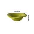 thumbnail image 3 of Green Dessert Bowl Ceramic Cream Style For Afternoon Tea Fruit Salad Cafes Tableware Green Color Microwave Safe Stackable Design Modern Serving Ware For Home Restaurant Use, 3 of 6