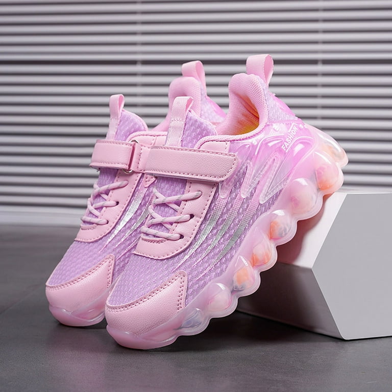 TrendOFT Girls Basketball Shoes High Top Lace-Up Strappy Mesh