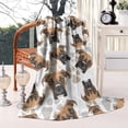 thumbnail image 2 of Cute Doberman and Dog Footprint Blanket,Comfortable Soft Lamb Wool Throw Blanket,All Season,Warm Lightweight Blankets for Sofa Bed Couch Living Room Chair,60"x80", 2 of 4