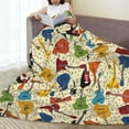 thumbnail image 6 of Fuzoiu Different Kind Of Guitars Print Ultra-Soft Micro Fleece Blanket,All Seasons Flannel Throw, Lightweight Blanket for Bed, Sofa, Couch, Movie Night, Camping, and Travel-80"x60", 6 of 7