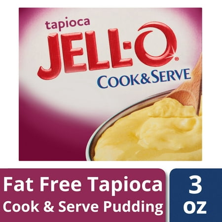 (3 Pack) Jell-OÂ® Tapioca Fat-Free Cook & Serve Pudding & Pie Filling Mix, 3 oz (Best Way To Cook Black Pudding)