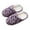 Purple, variant on Women's Fuzzy Fleece House Comfort Slippers, Furry Faux Fur Lined Bedroom Shoes, Cozy Indoor Slide