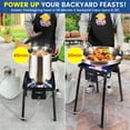 thumbnail image 6 of ARC Approval Heavy Duty Stainless Steel Large Cazo, Sandwich Bottom, Acero Inoxidable,Cazo para Carnitas de Cobre，220,000 BTU Propane Burner for Outdoor Cooking，w/Height Adjustable Legs (41QT), 6 of 6