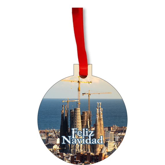 Barcelona Spain Christmas Ornament La Sagrada Familia Christmas Ornament Christmas Ornaments Travel Ornament Christmas Décor
