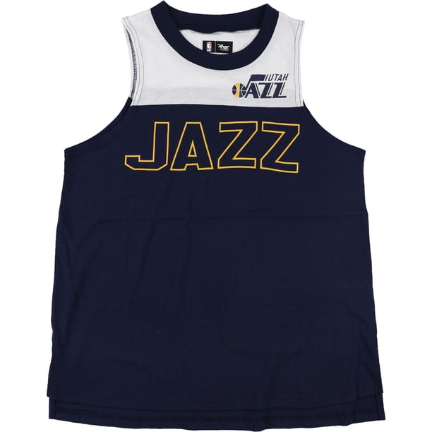 G-III Sports Camiseta sin mangas Utah Jazz para mujer, azul, mediana